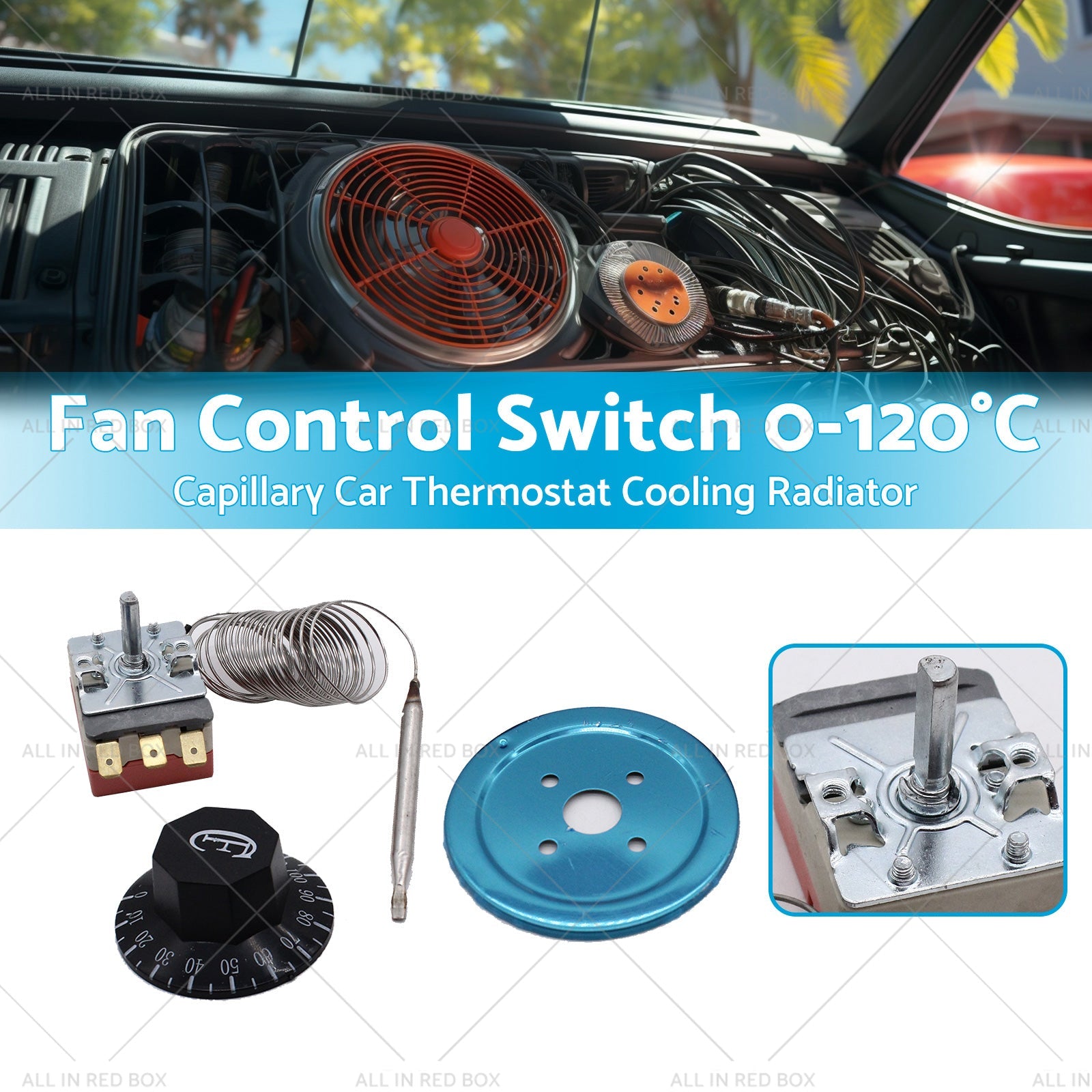 Fan Control Switch Suitablefor Capillary Car Thermostat Cooling Radiator