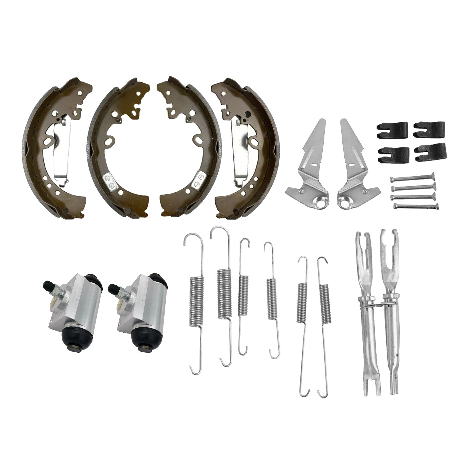 Rear Brake Shoes & Wheel Cylinders Adjuster Kit Suitable For Hilux GUN126R 4WD