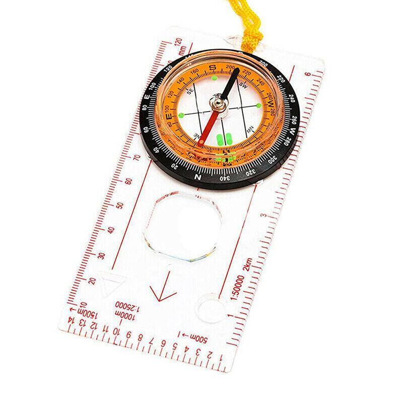 Orienteering Baseplate Compass for Hiking Camping Navigation Map Tool
