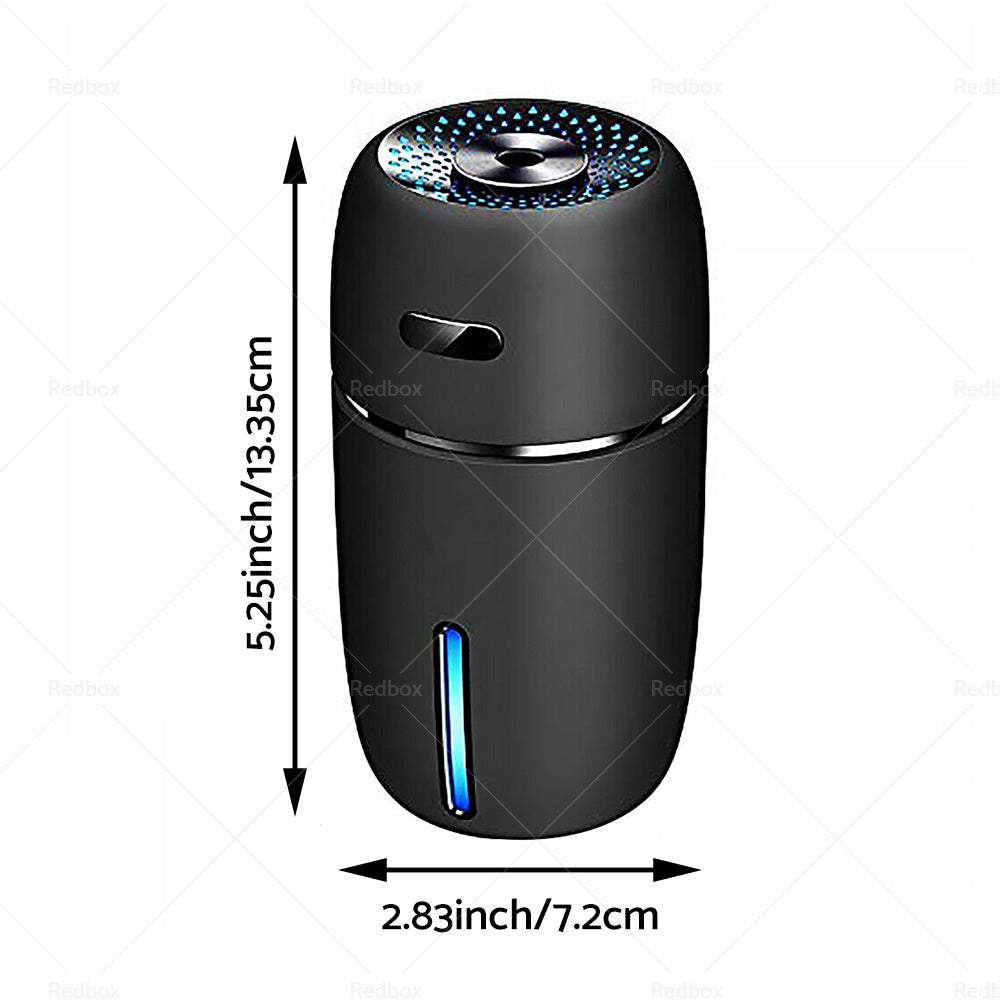 USB Car Air Purifier Diffuser Aroma Humidifier Mist LED Night Light Suitable For Home & Car