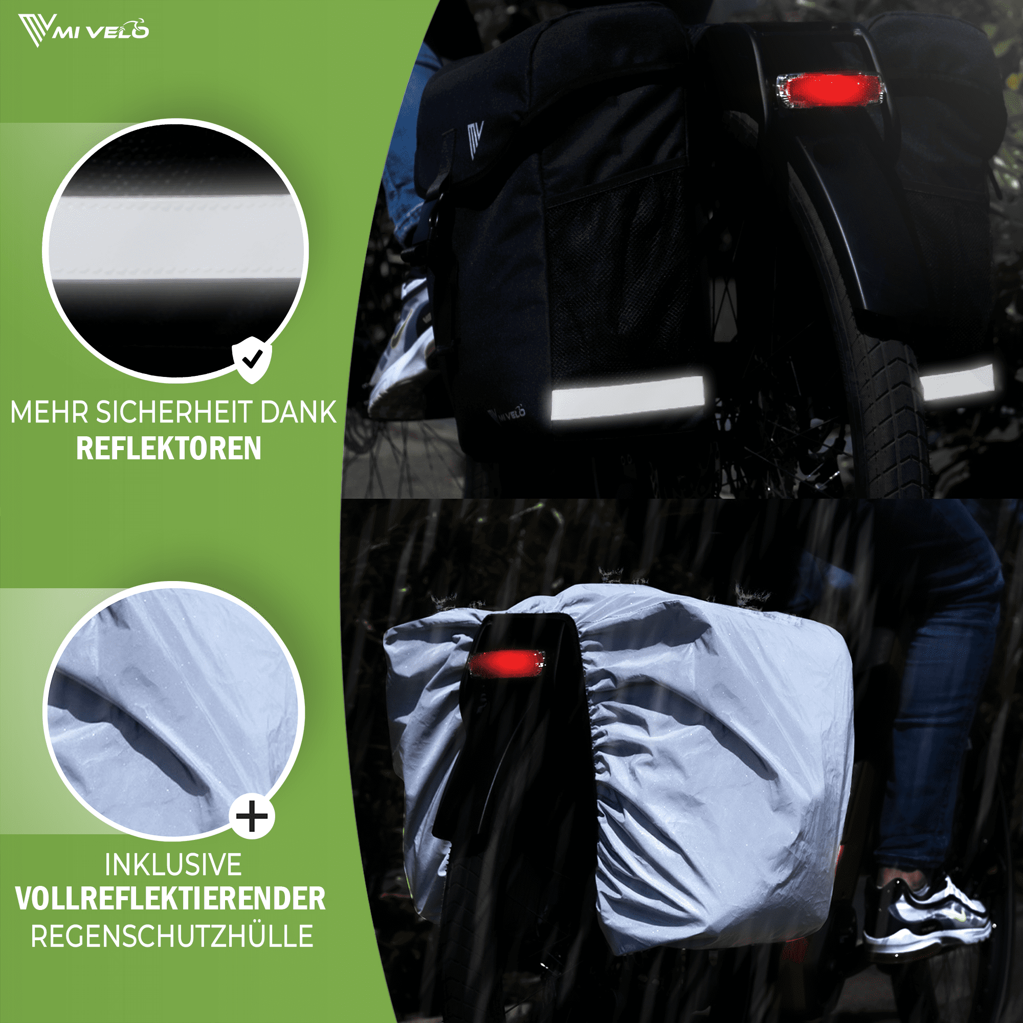 Mivelo Fahrrad Doppeltasche "DUPLEX" 36L