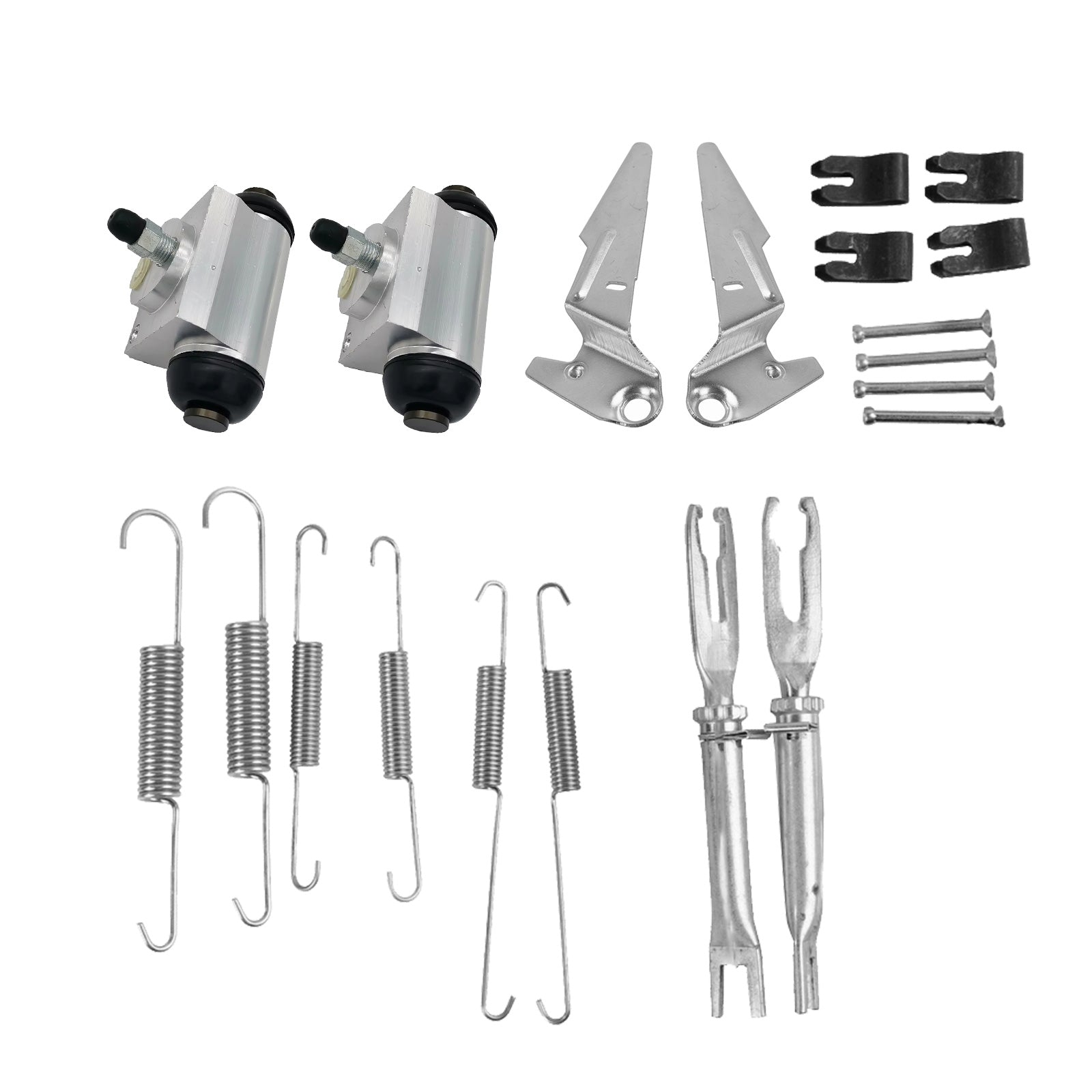 Rear Brake Shoes & Wheel Cylinders Adjuster Kit Suitable For Hilux GUN126R 4WD