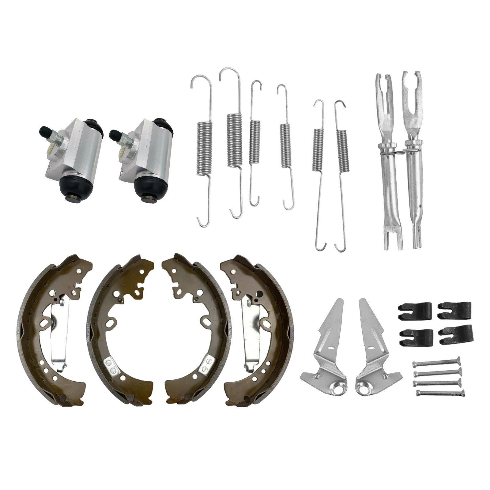 Rear Brake Shoes & Wheel Cylinders Adjuster Kit Suitable For Hilux GUN126R 4WD