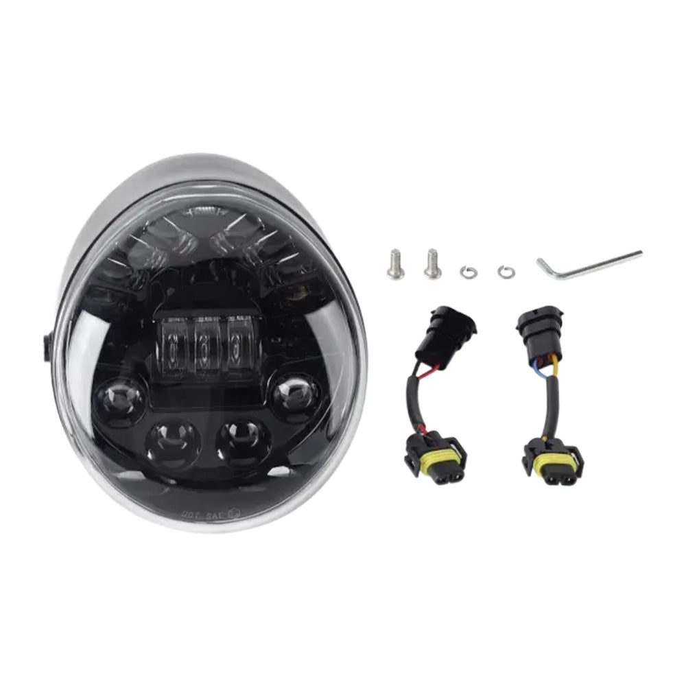 LED Headlight Hi/Lo Lamp Suitable For Harley Davidson VROD, V-Rod, VRSC & VRSCA-0