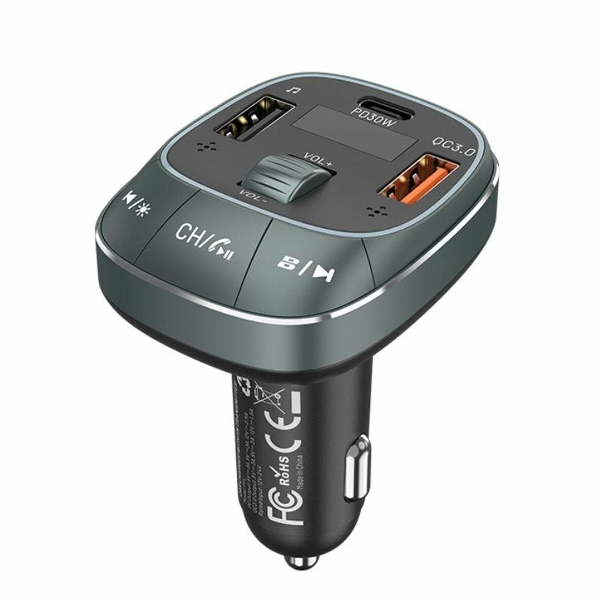 MP3 Player and FM Bluetooth Transmitter for Cars Vention FFLB0-0