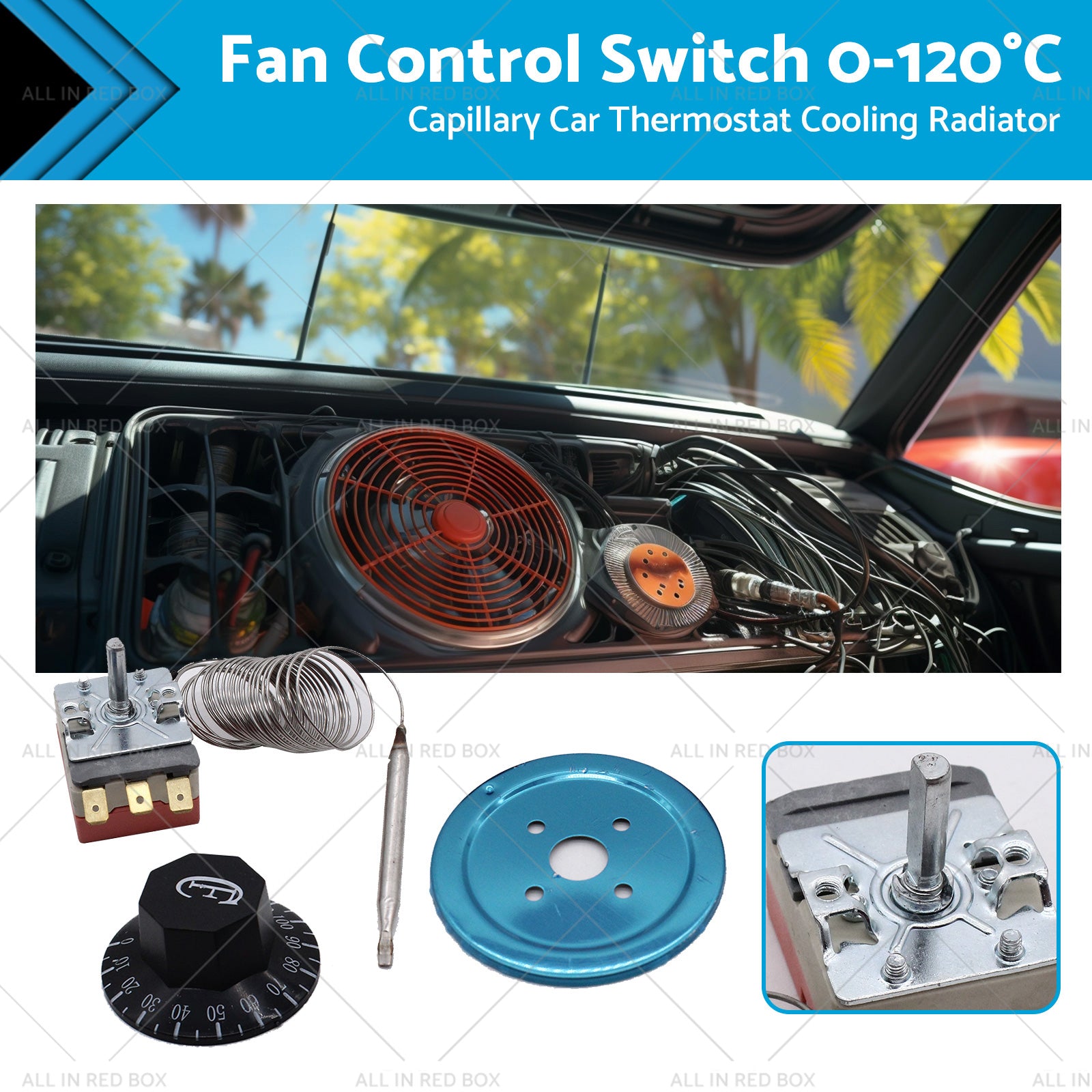 Fan Control Switch Suitablefor Capillary Car Thermostat Cooling Radiator