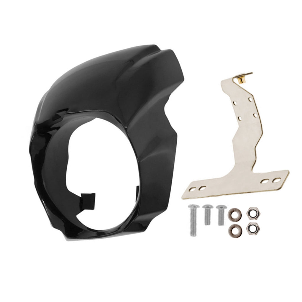 1x Front Headlight Fairing Cover Mask Suitable for Harley Softail Breakout 18-23-0
