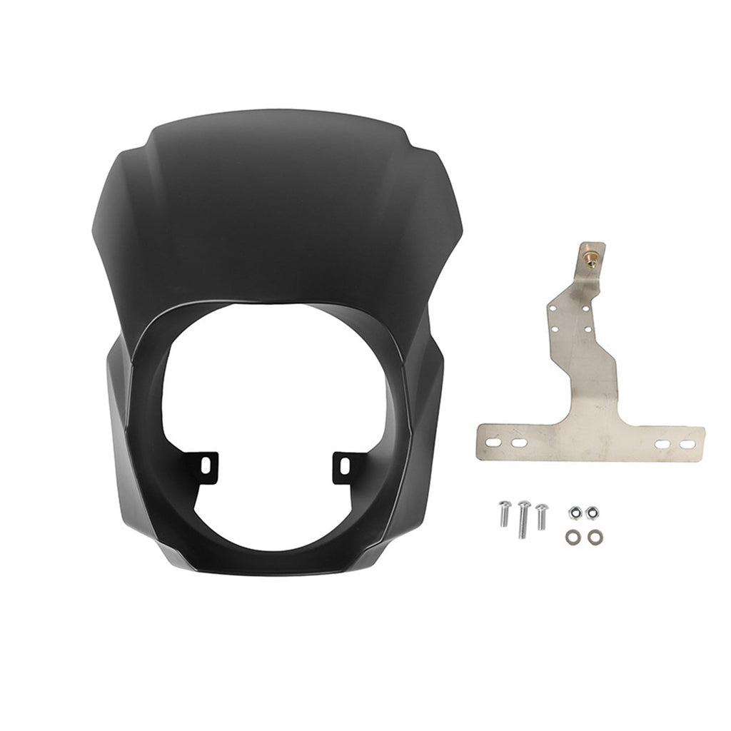 1x Front Headlight Fairing Cover Mask Suitable for Harley Softail Breakout 18-23-1