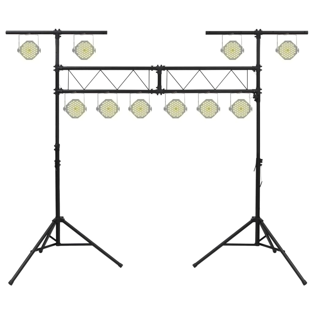 NNEVL Light Stand Black 338x115x(180-300) cm Steel