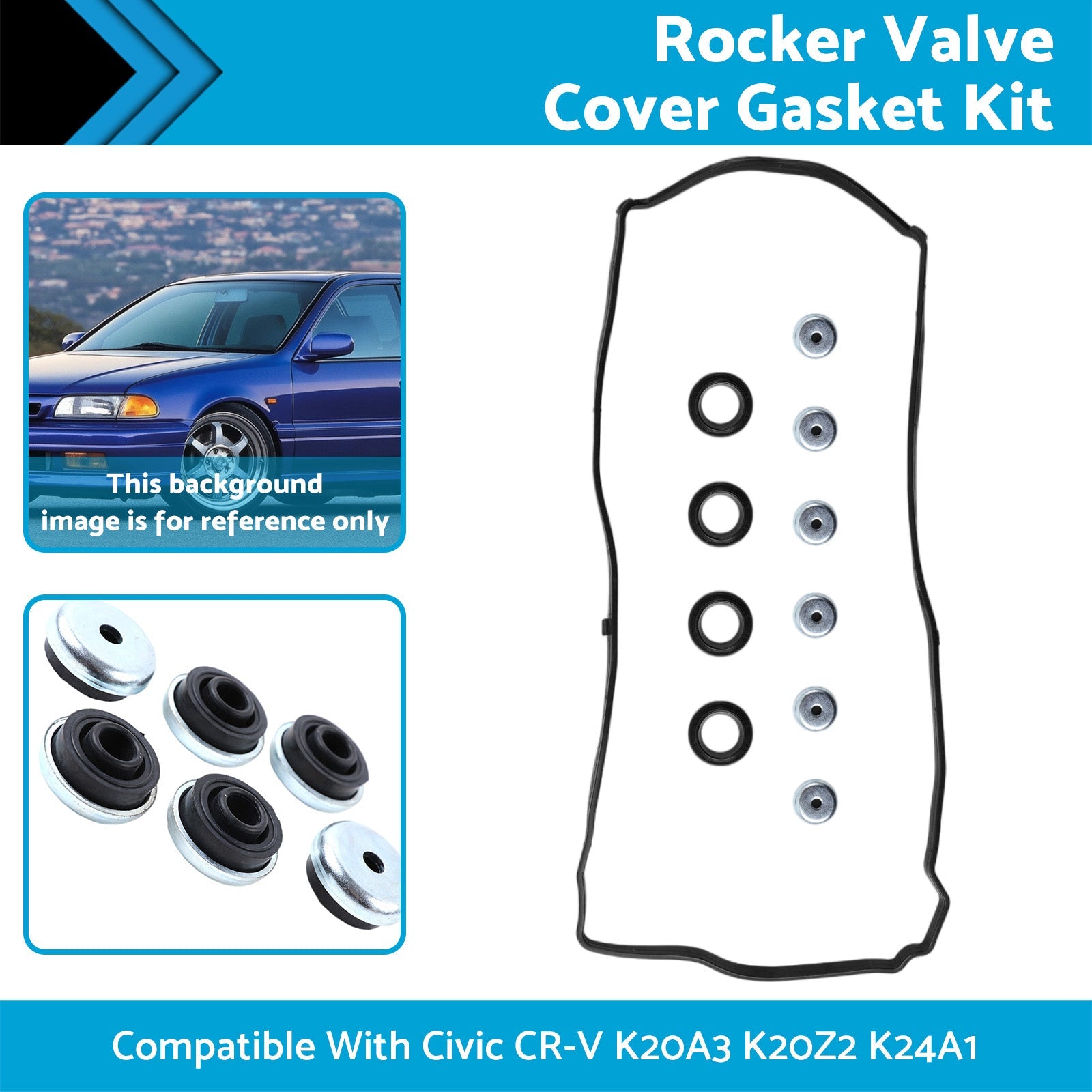 Rocker Valve Cover Gasket Kit Silicone Suitable For Honda Integra DC5 K20A K20Z