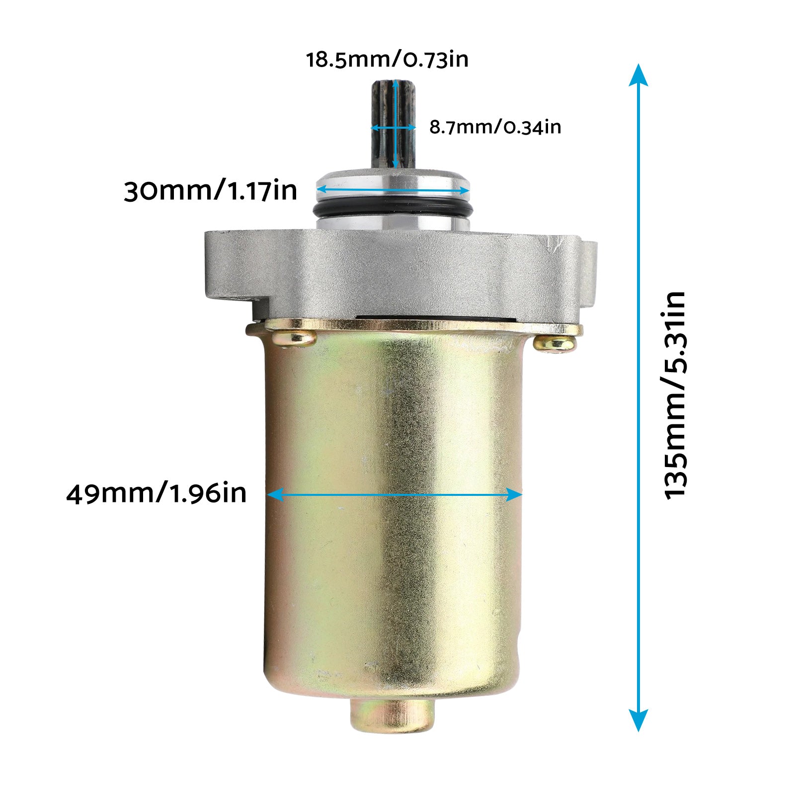 Starter Motor 9Teeth Suitable For Kawasaki BR125 Z125 Pro 2016-19 KLX110 L 10-20