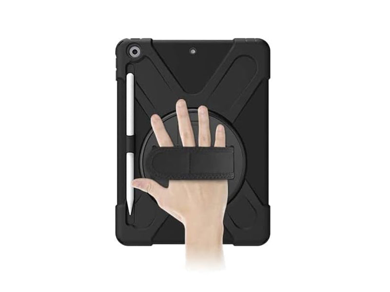 Coque Securit rotative iPad 10.2 (7/8/9th gen) - Noir