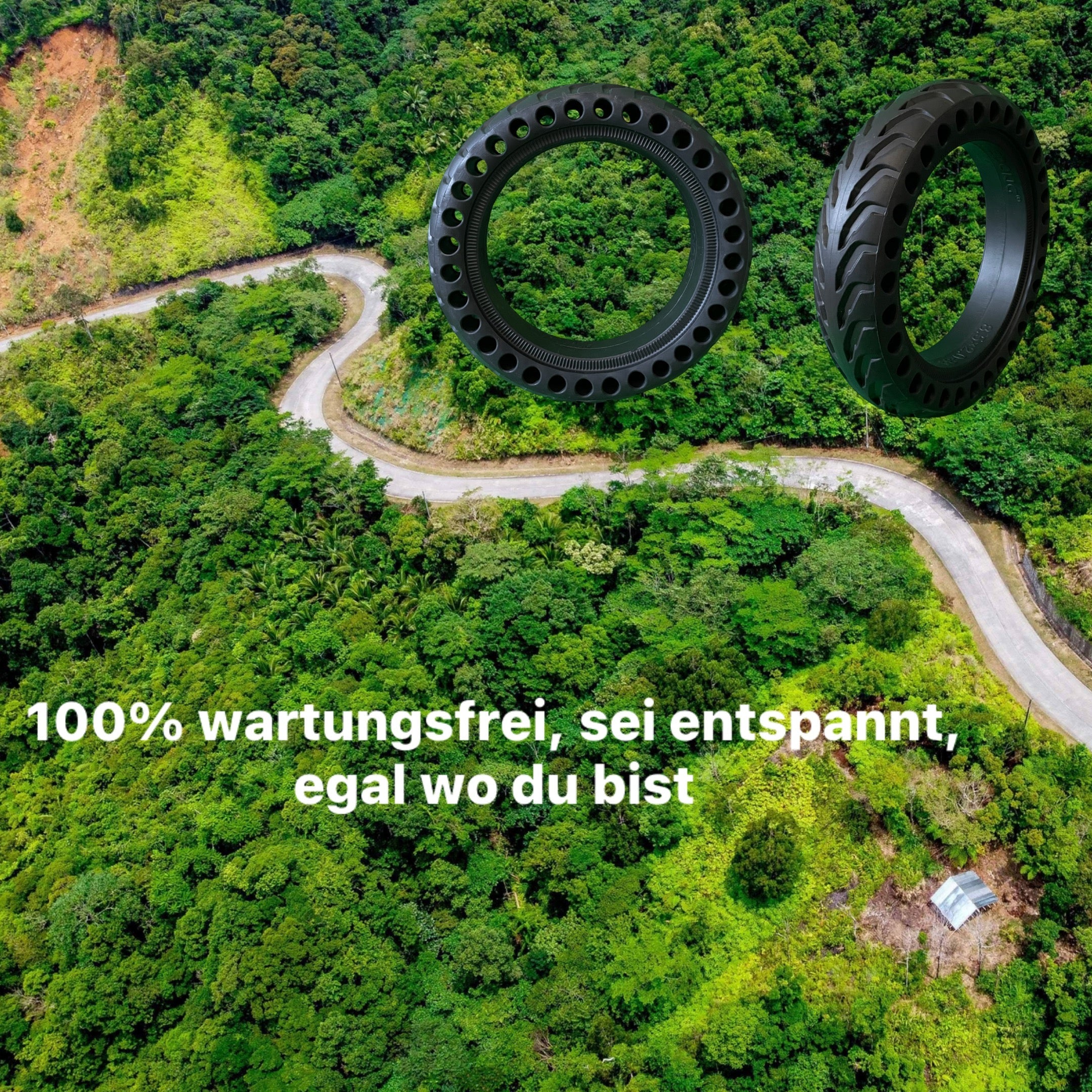 E-Scooter Vollgummireifen 8,5 x 2 Zoll Honeycomb