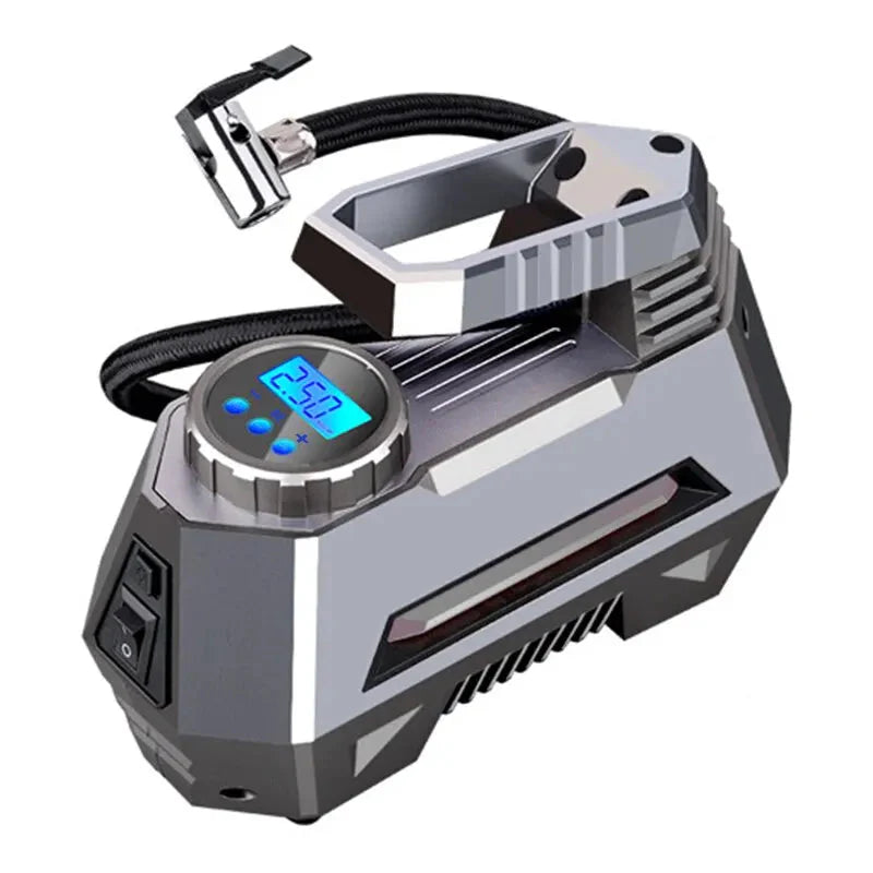NNEOBA Digital Portable Air Compressor Pump Tire Inflator Grey