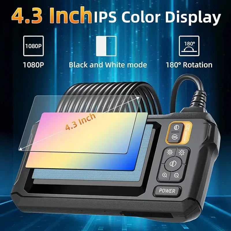 NNEOBA Industrial Endoscope Camera 4.3-inch IPS Display (1080P )