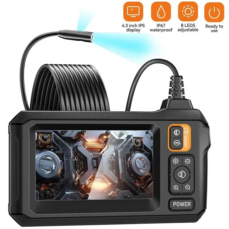 NNEOBA Industrial Endoscope Camera 4.3-inch IPS Display (1080P )
