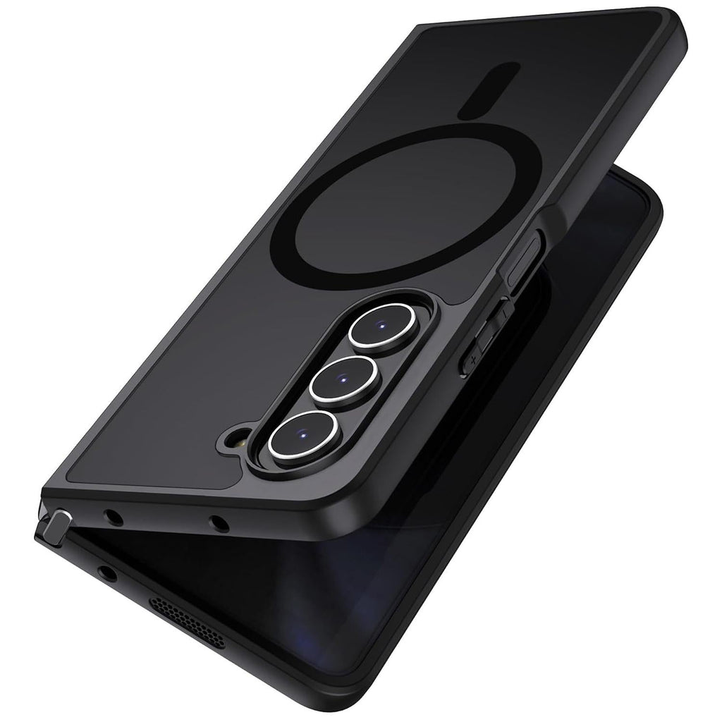 NNEDSZ Ultra-Thin Translucent Magsafe Case For Samsung Galaxy Z Fold4 - Black