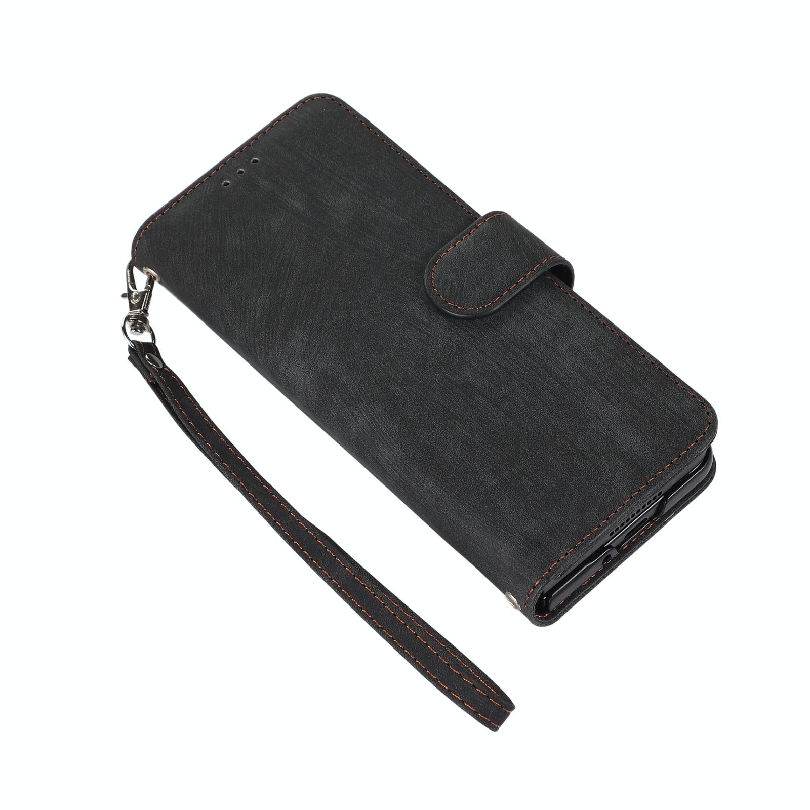 NNEDSZ Samsung Galaxy Z Fold 4 Leather Phone Case With Pen Slot - Horizontal Flip