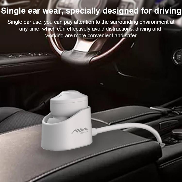 NNEDSZ Wireless Bluetooth Earphone With Charging Box - Single - Black