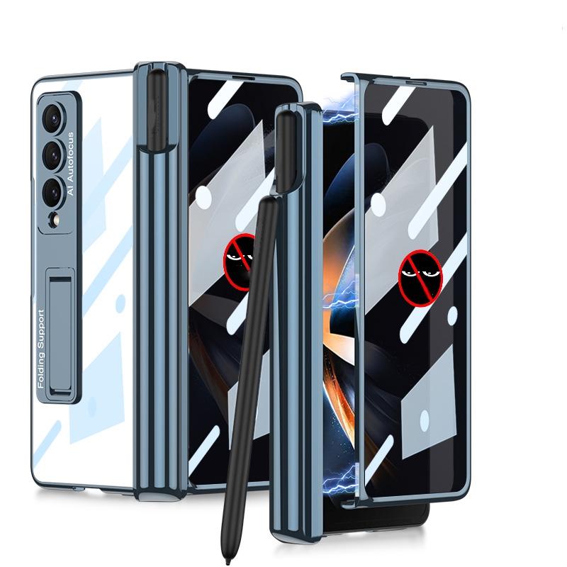 NNEDSZ Foldable Magnetic Privacy Case With Pen Holder - Fits 4Th Generation Ipad