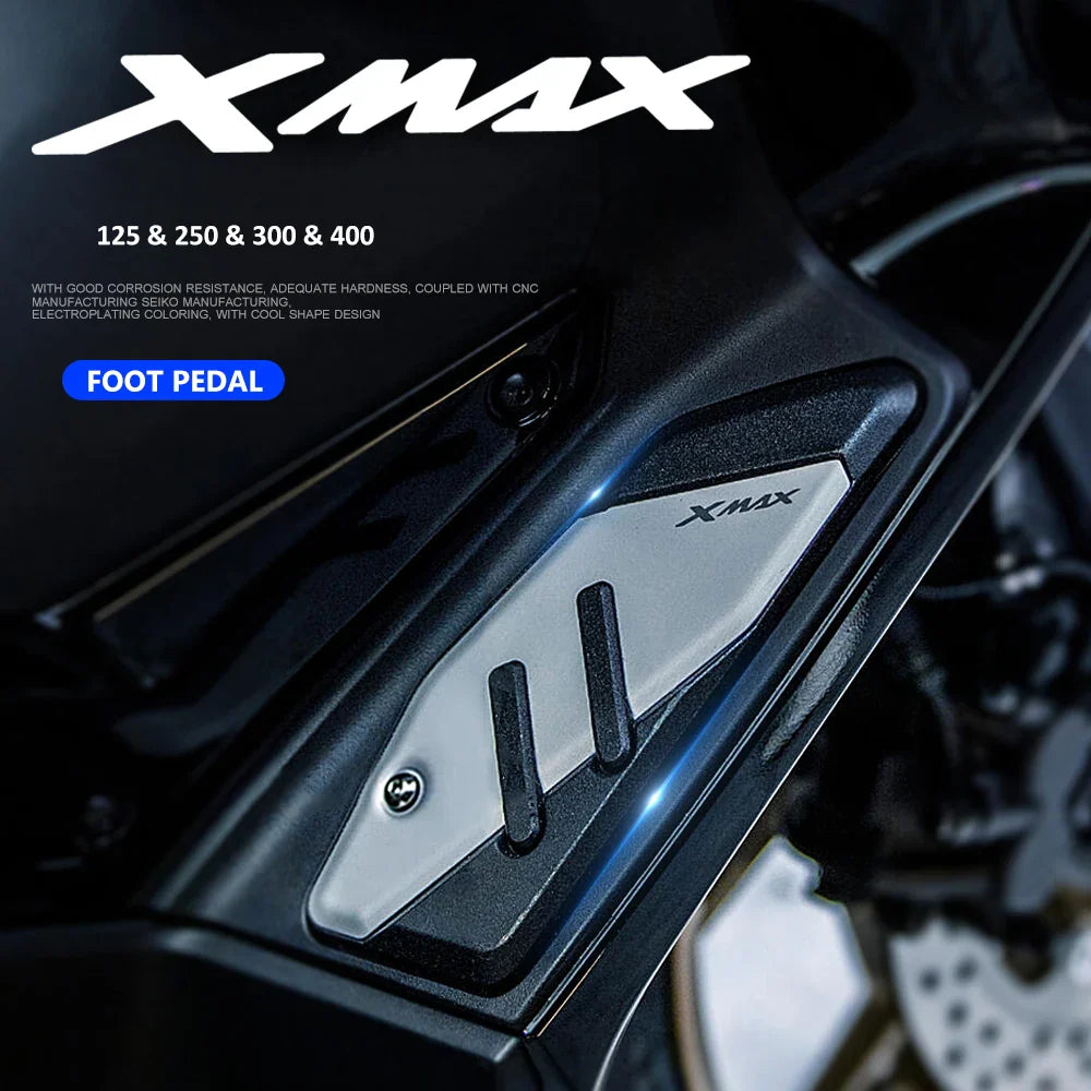 NNEOBA X-MAX CNC Aluminum Foot Pegs for Yamaha XMAX 125/250/300/400 (2017-2023)