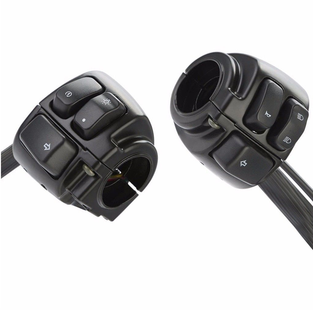 Motorcycle Handlebar Control Switches With Wiring Harness Suitable For Harley Dyna & V-Rod-0