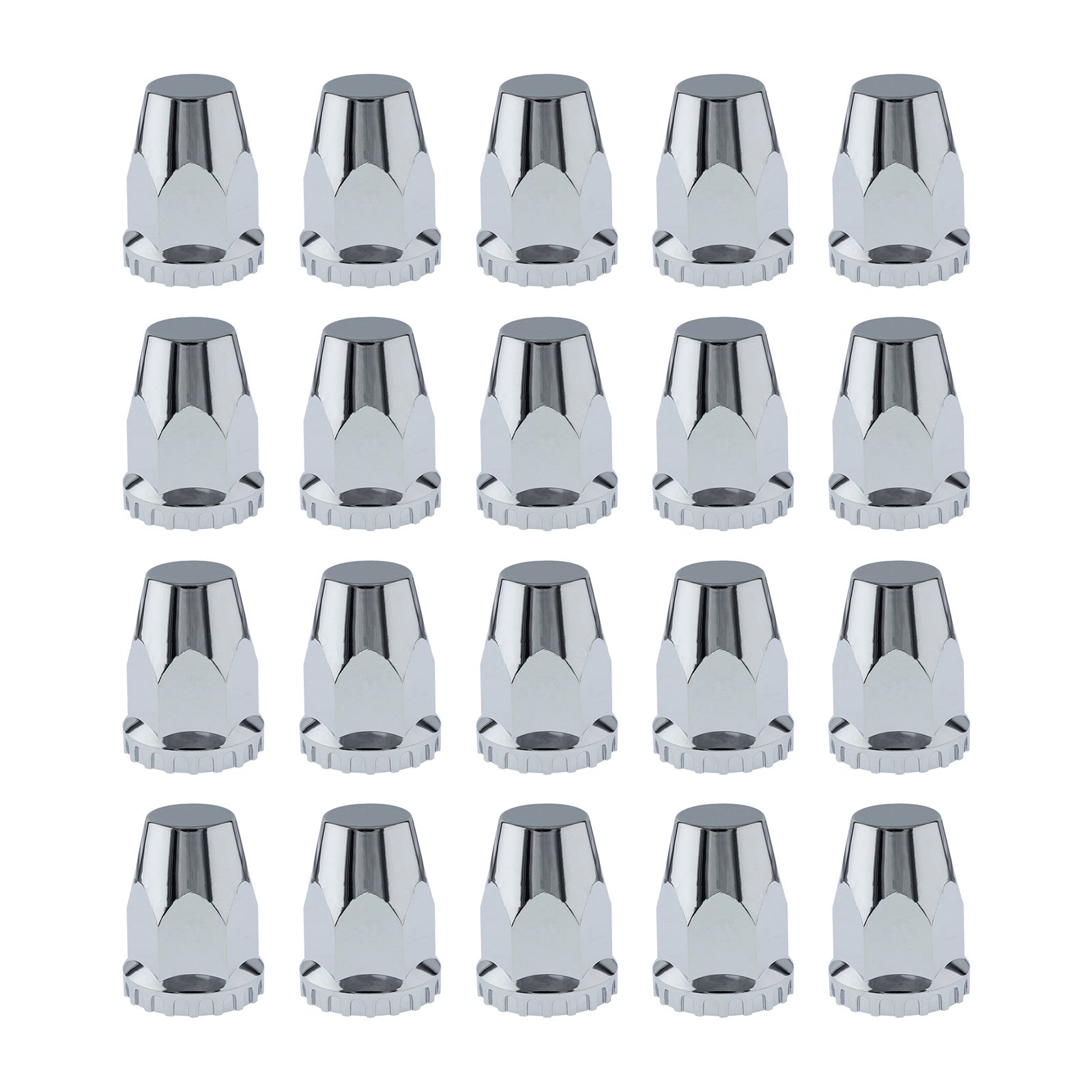 20x Nut Cover Screw Cap Chrome 33mm Suitable For Kenworth / Freightliner / Western Star Trucks-0