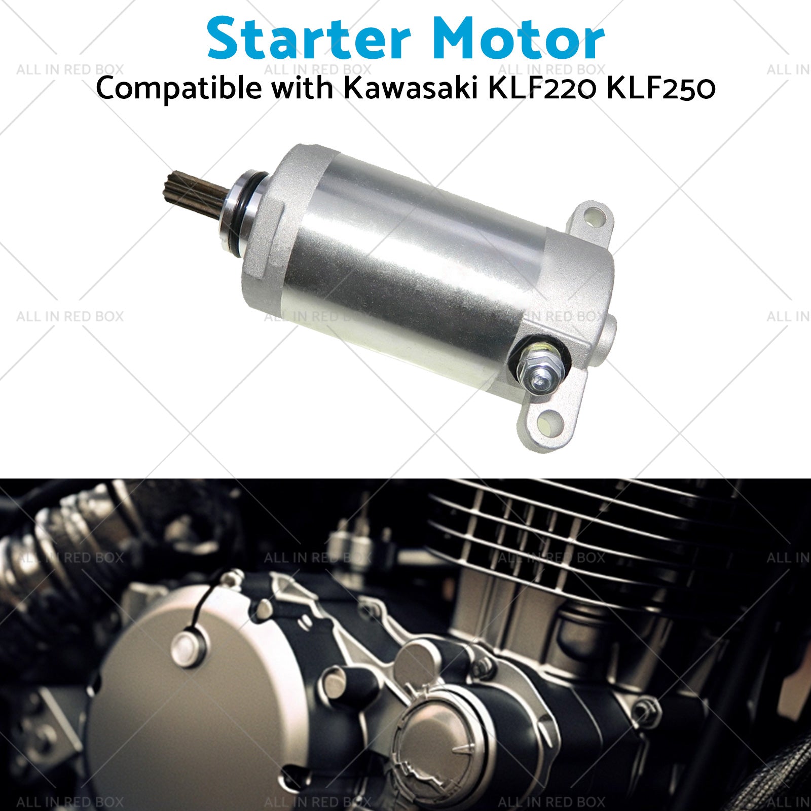 Starter Suitable Kawasaki KLF220 KLF250 Bayou 220 250 88-11 21163-1130 KA-104