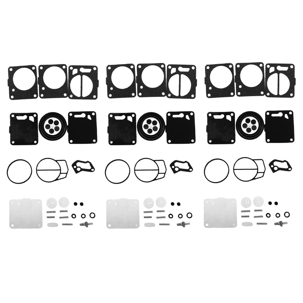 3x Carburetor Carb Rebuild Repair Kit Suitable Sea-Doo SP SPI SPX HX GS GSI GSX-0