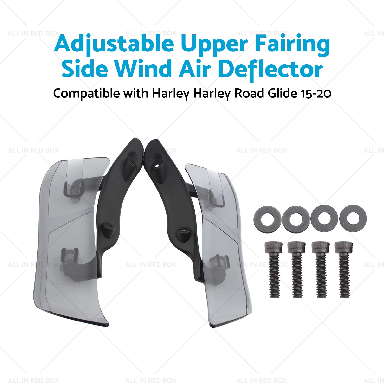 Adjustable Upper Fairing Side Wind Air Deflector Suitable For Harley Road Glide