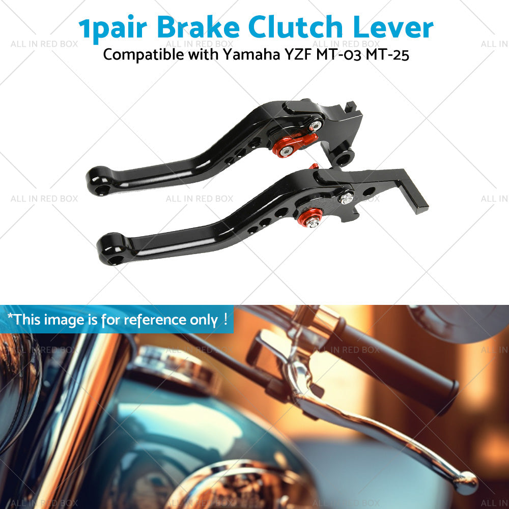 Short Clutch Brake Levers CNC Suitable for Yamaha YZF R3 R25 MT03 MT25 2014-2021