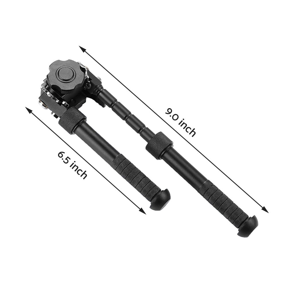 360 Angle Swivel QD Tactical 6. 5 to9  Rail Pistol Hunting Shooting Rifle Bipod Mount