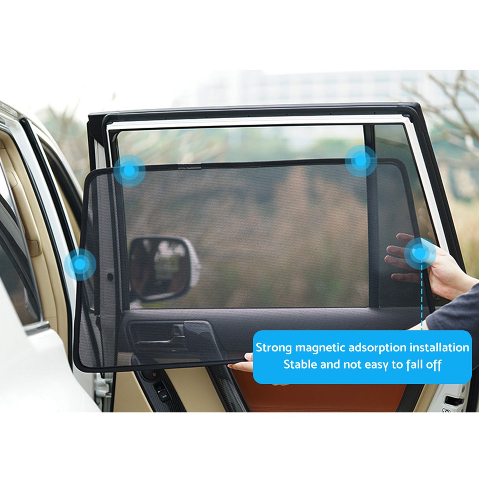 Magnetic Mesh Sun Blind Shade Suitable for Subaru Outback 20-25 On Front / Rear