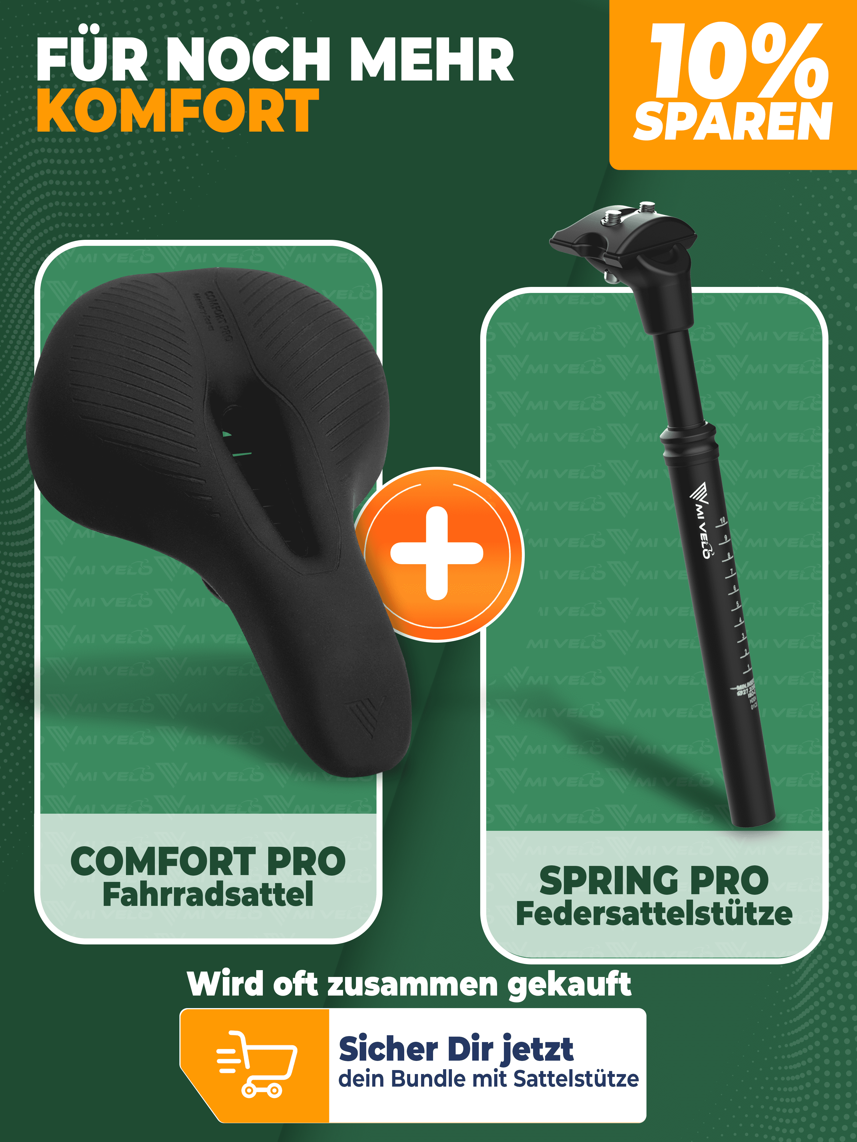 Mivelo Fahrradsattel Trekking Comfort Pro
