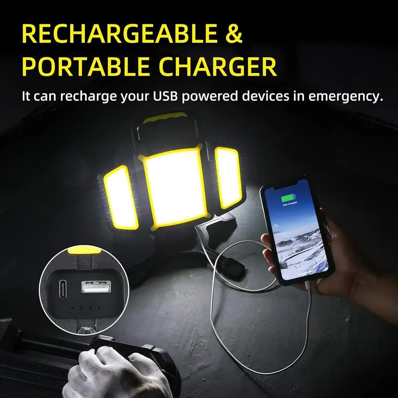 NNETM Magnetic Portable LED Work Light Rechargeable