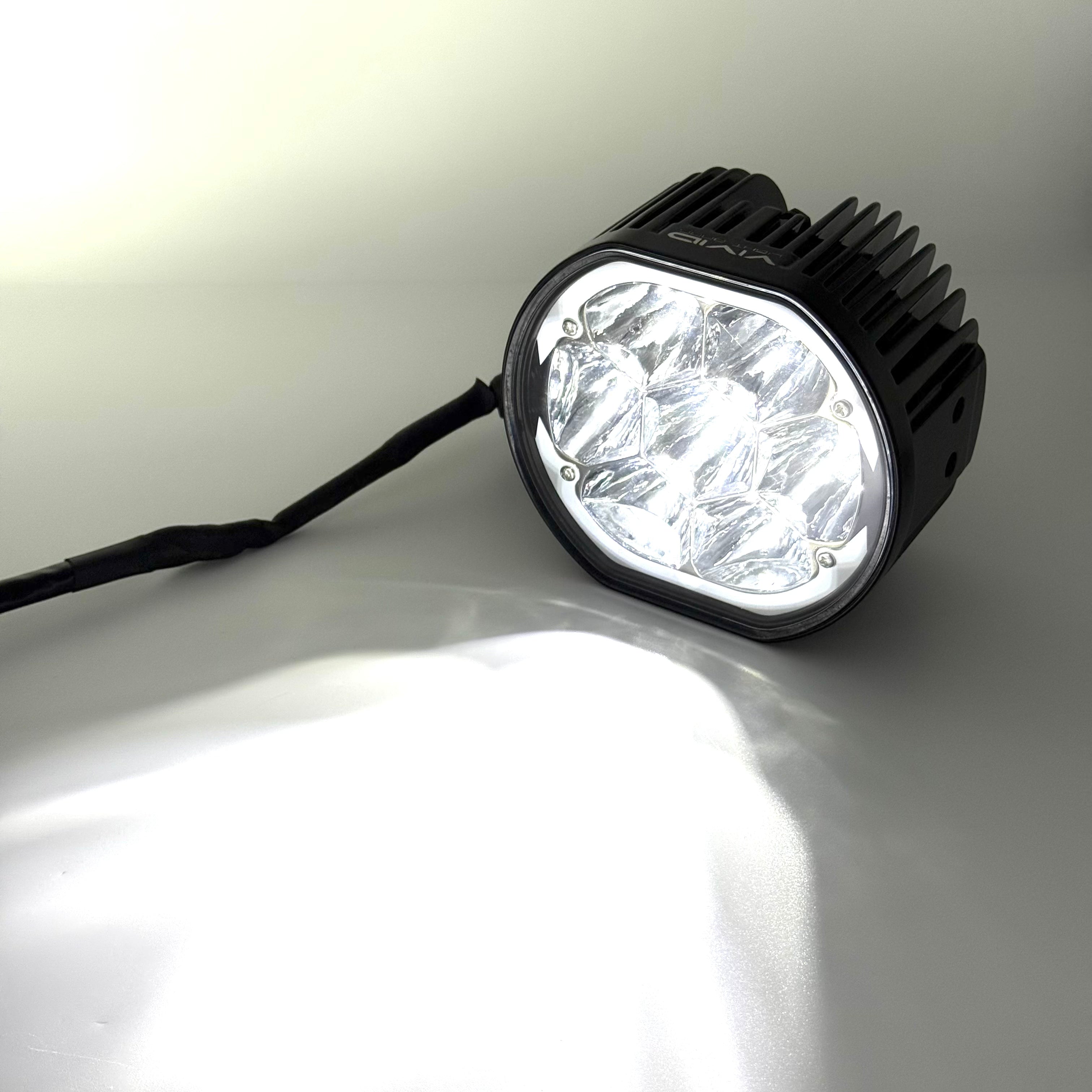 5" 45W Round LED Pod Lights with Amber DRL – Linkable LED Light Bar for Off-Road Truck, 4x4 Jeep, ATV, UTV