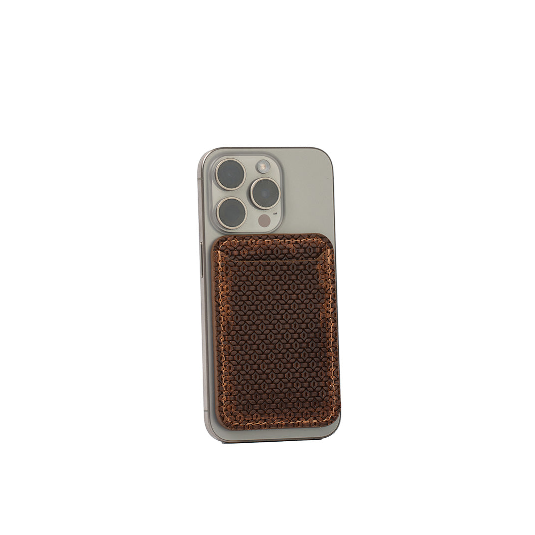 MagSafe leather wallet Geometric Net