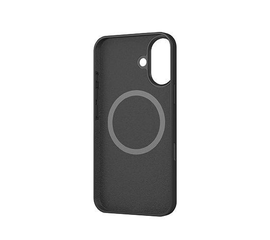 Coque silicone MagSafe iPhone 16 - Noir