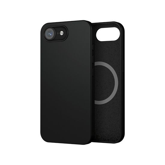 Coque silicone MagSafe iPhone 16e - Noir