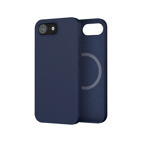 Coque silicone MagSafe iPhone 16e - Bleu