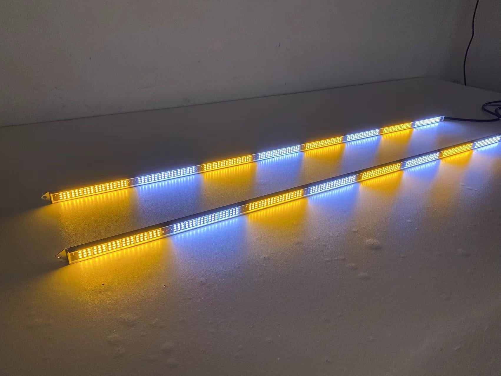 Triple Row LED Running Board Light Stick for Car, Trucks, Emergency Vehicles (2 packs)-5