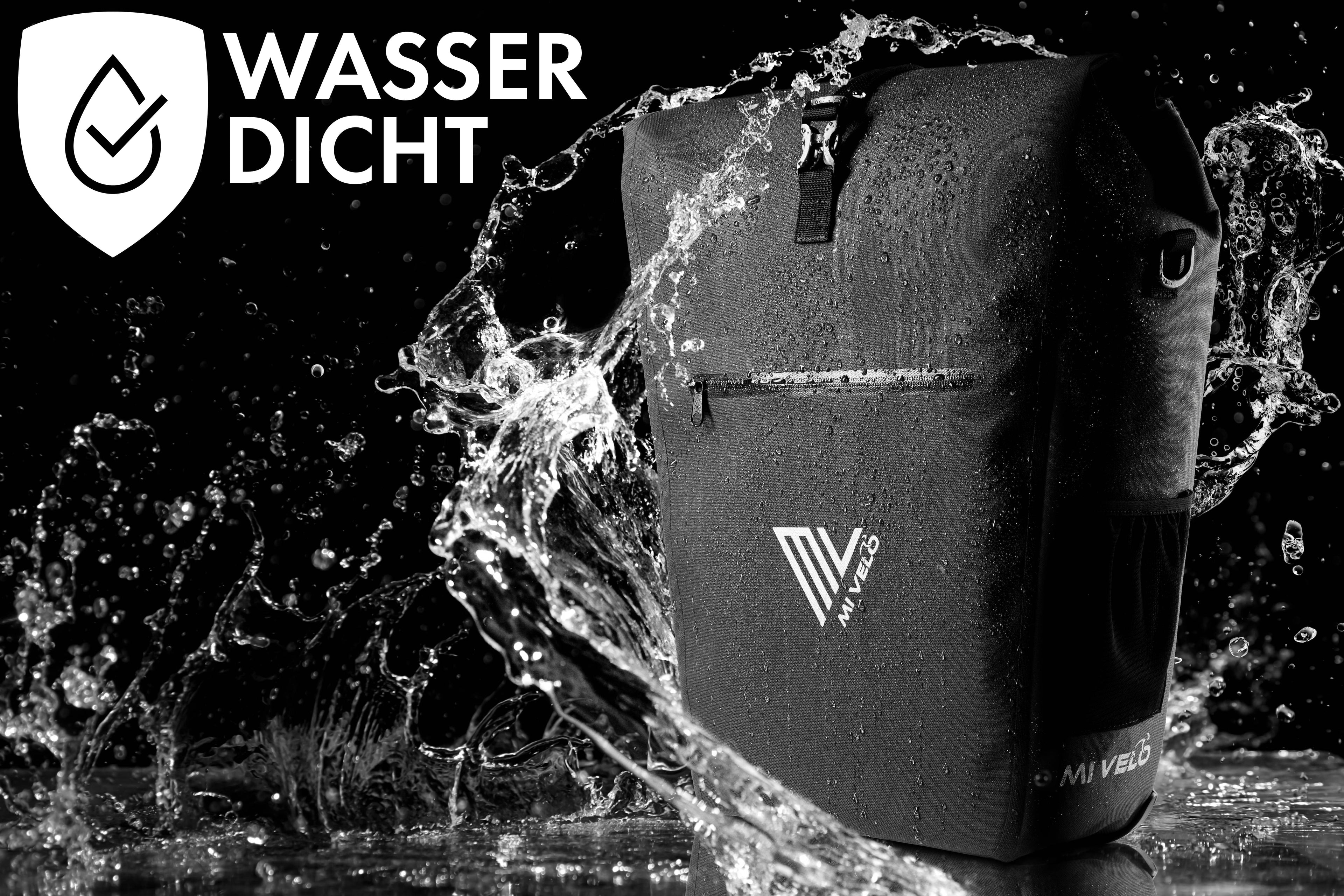 Mivelo Fahrradtasche 2in1 "CAPAX" 25L wasserdicht